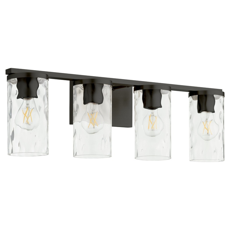 Steinway Four Light Vanity in Matte Black