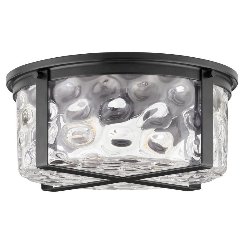 Steinway Two Light Ceiling Mount in Matte Black