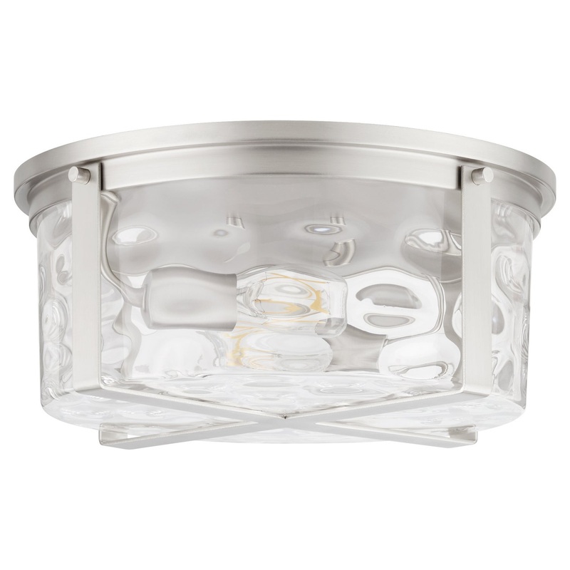Steinway Two Light Ceiling Mount in Satin Nickel