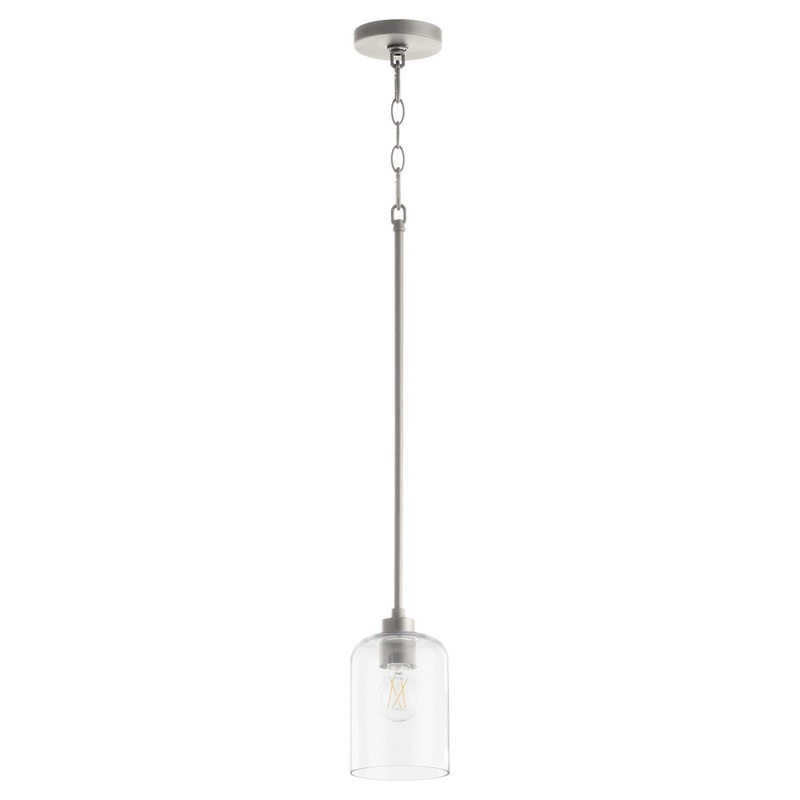Tribute One Light Pendant in Satin Nickel