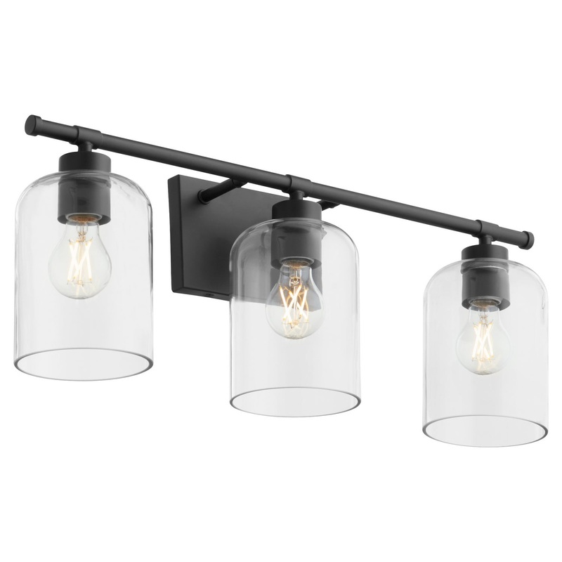 Tribute Three Light Vanity in Matte Black