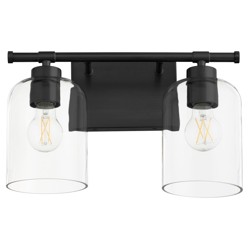 Tribute Two Light Vanity in Matte Black
