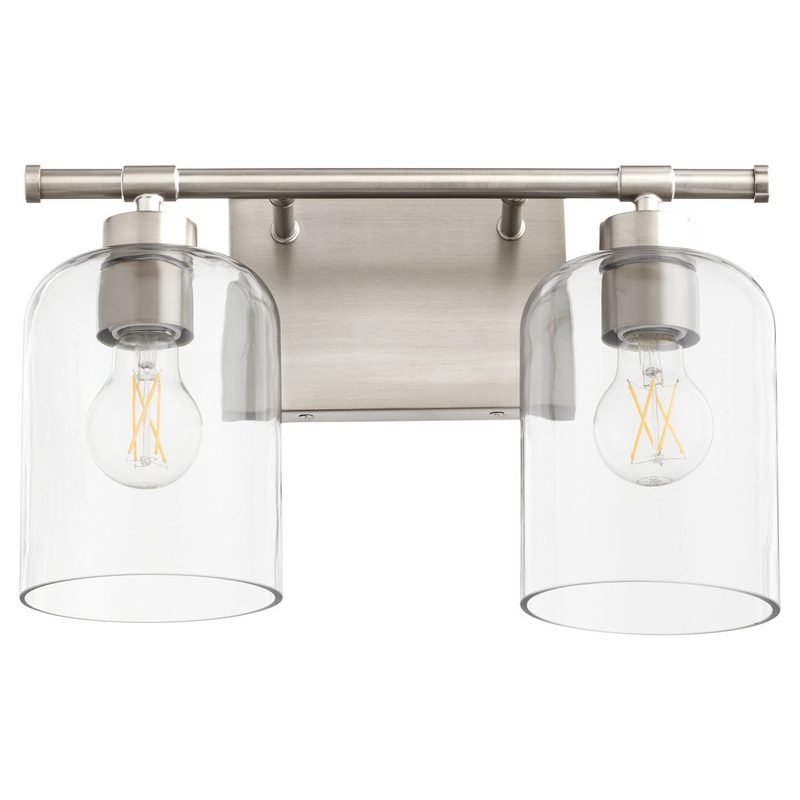 Tribute Two Light Vanity in Satin Nickel