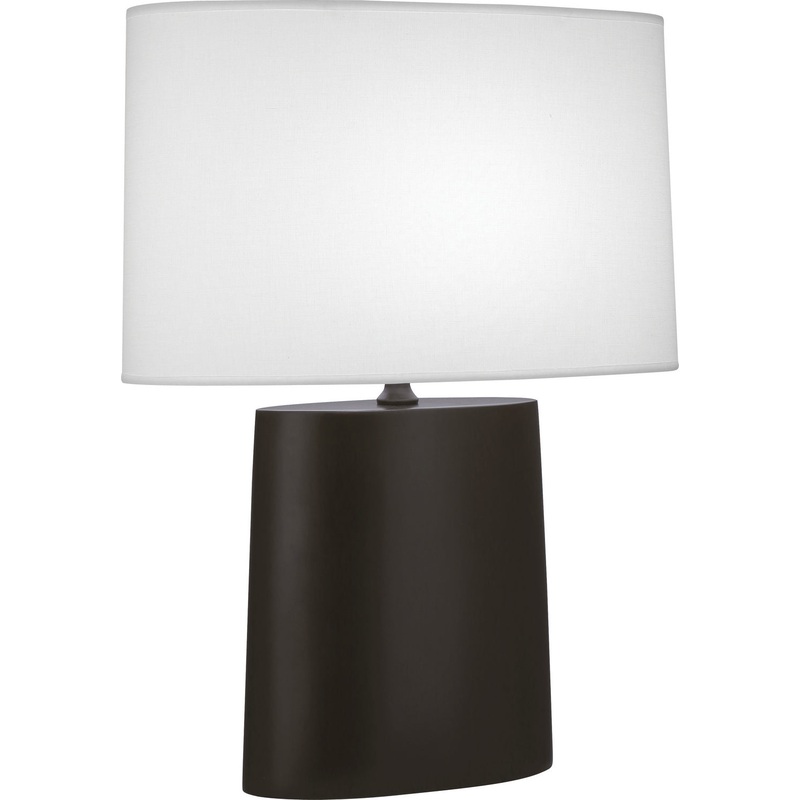 Victor One Light Table Lamp in Matte Coffee Glazed