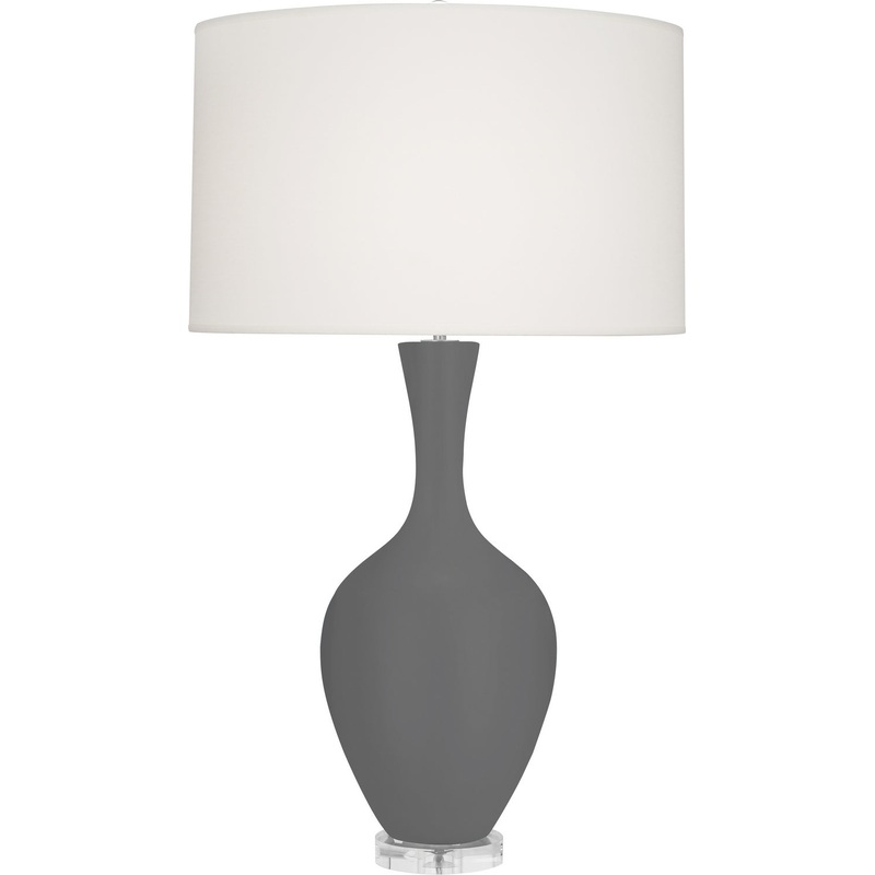 Audrey One Light Table Lamp in Matte Ash Glazed