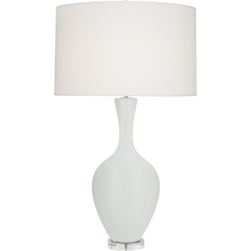 Audrey One Light Table Lamp in Matte Celadon Glazed
