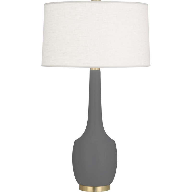 Delilah One Light Table Lamp in Matte Ash Glazed