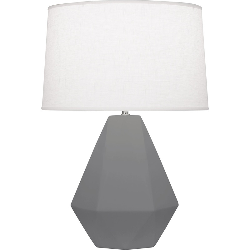 Delta One Light Table Lamp in Matte Ash Glazed
