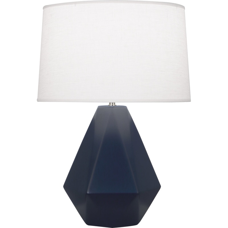 Delta One Light Table Lamp in Matte Midnight Blue Glazed