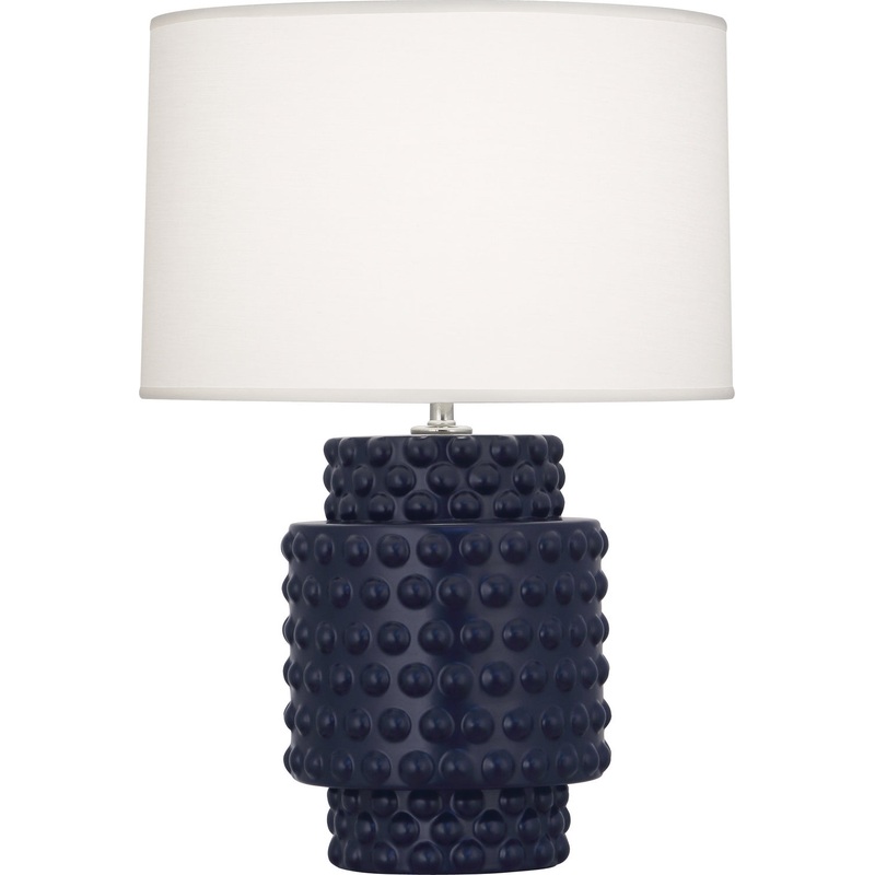 Dolly One Light Accent Lamp in Matte Midnight Blue Glazed Textured