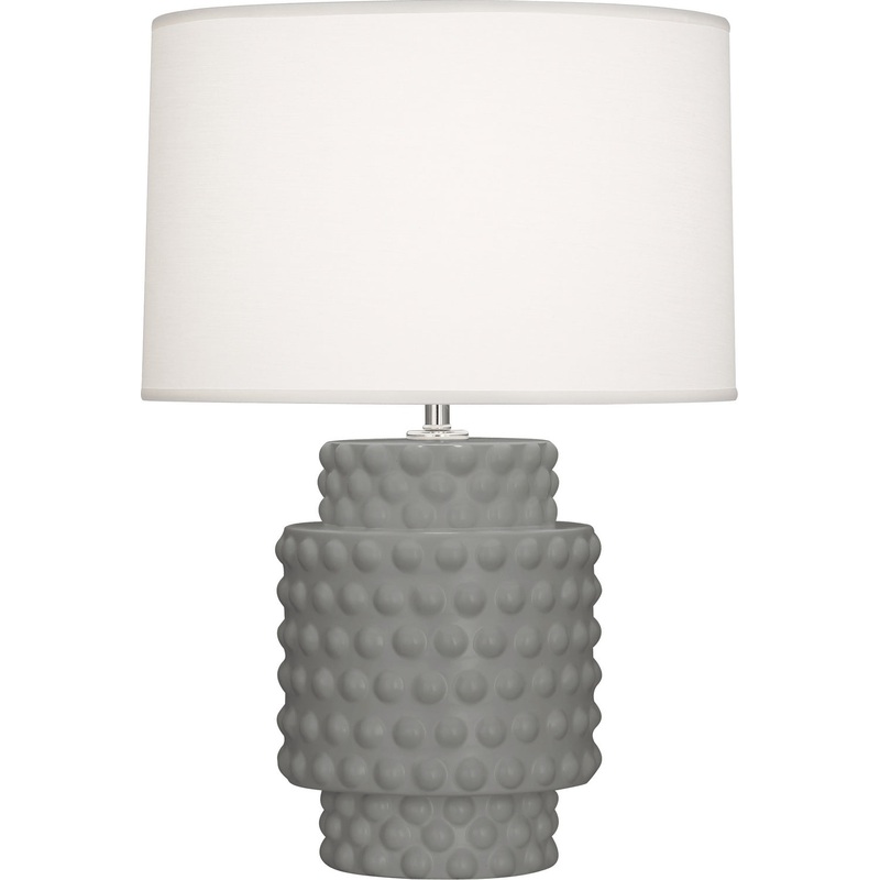Dolly One Light Accent Lamp in Matte Smoky Taupe Glazed Textured
