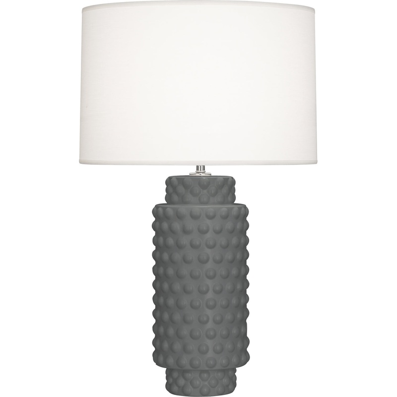 Dolly One Light Table Lamp in Matte Ash Glazed Textured