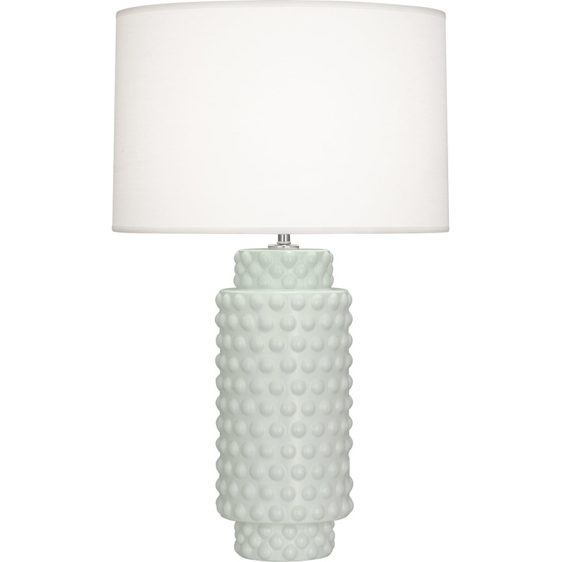 Dolly One Light Table Lamp in Matte Celadon Glazed Textured