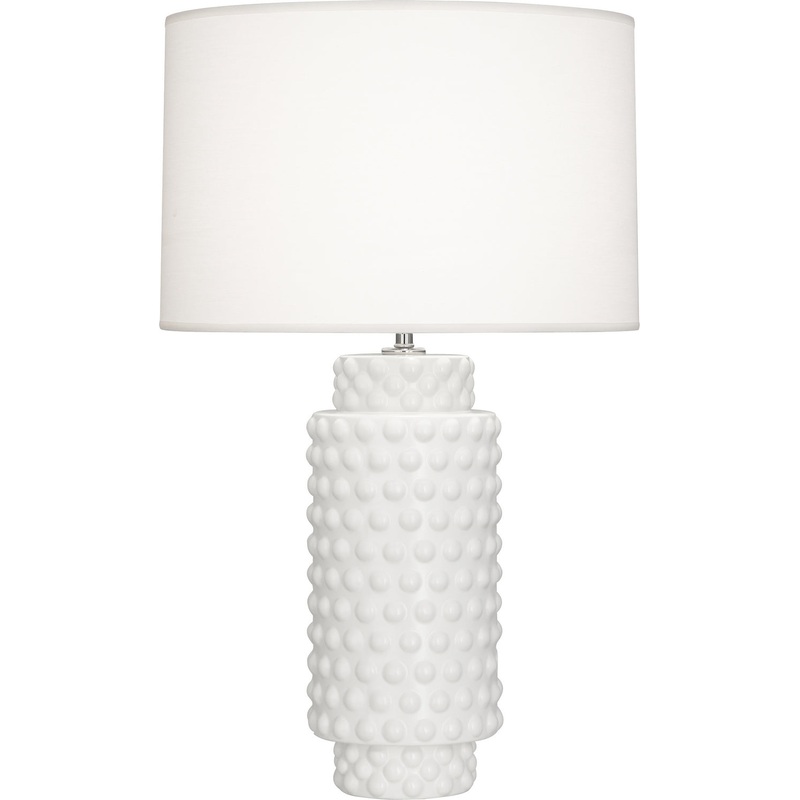 Dolly One Light Table Lamp in Matte Lily Glazed Textured