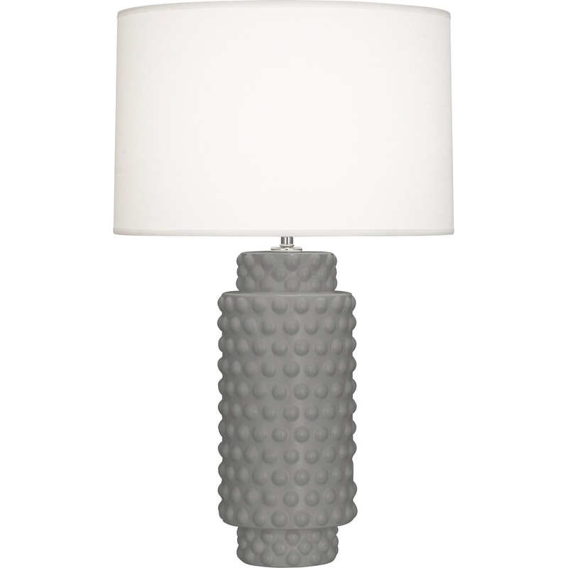 Dolly One Light Table Lamp in Matte Smoky Taupe Glazed Textured