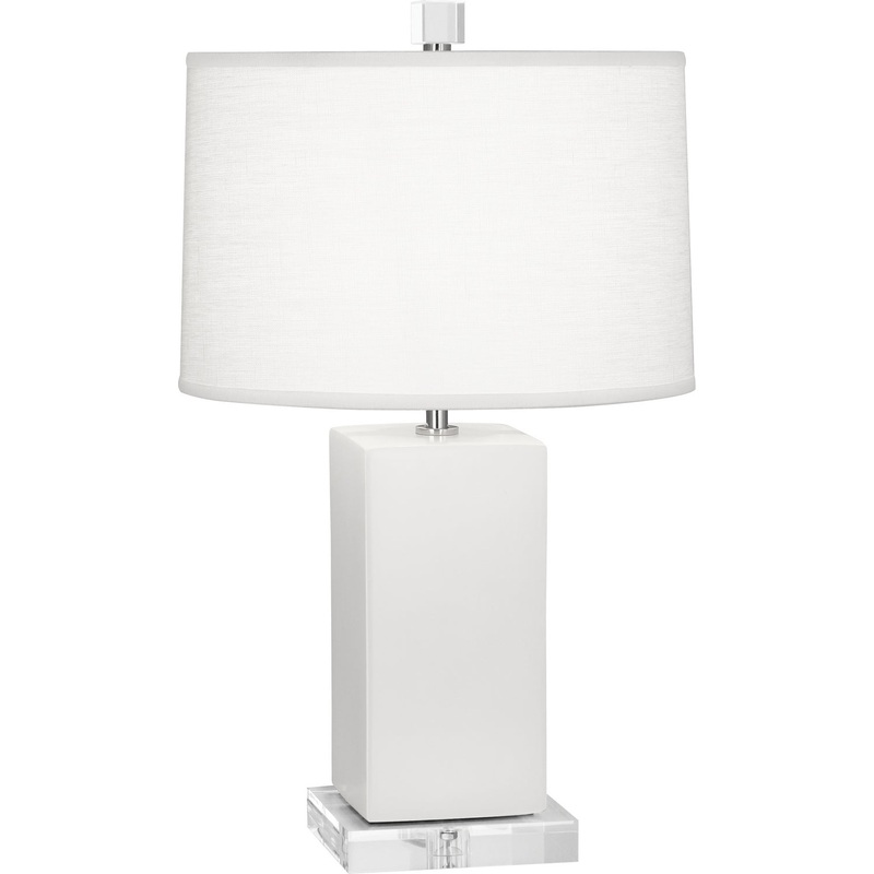 Harvey One Light Accent Lamp in Matte Lily Glazed