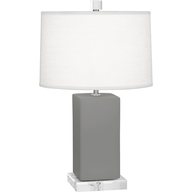 Harvey One Light Accent Lamp in Matte Smoky Taupe Glazed