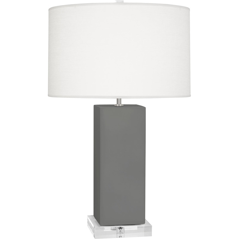 Harvey One Light Table Lamp in Matte Ash Glazed