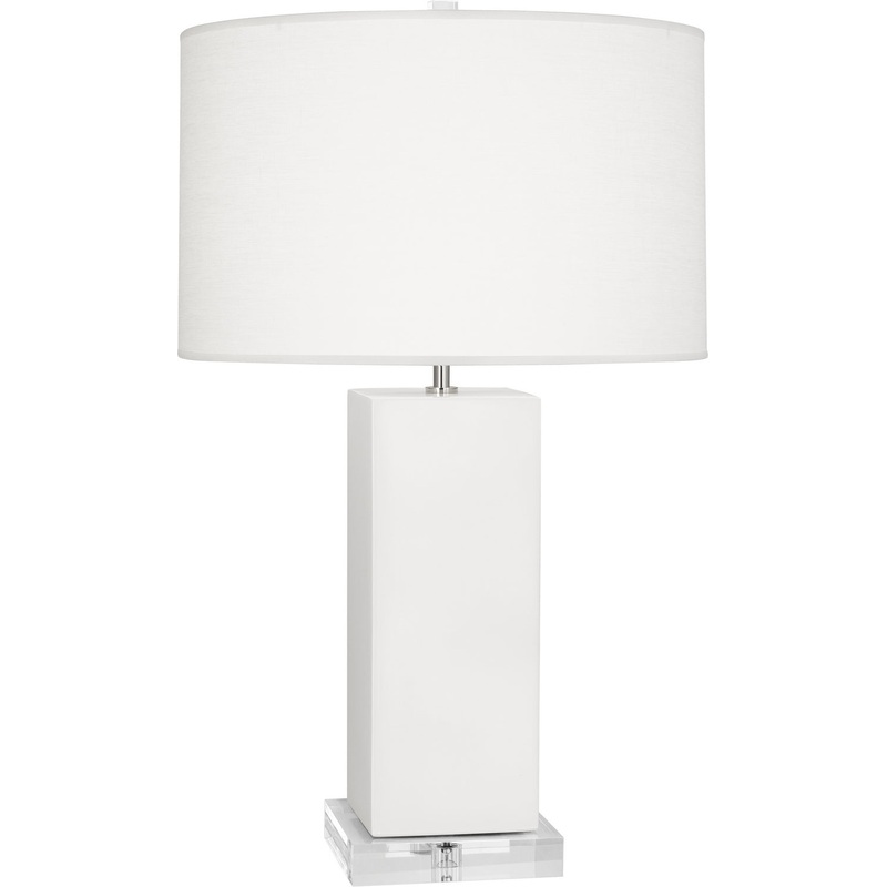 Harvey One Light Table Lamp in Matte Lily Glazed
