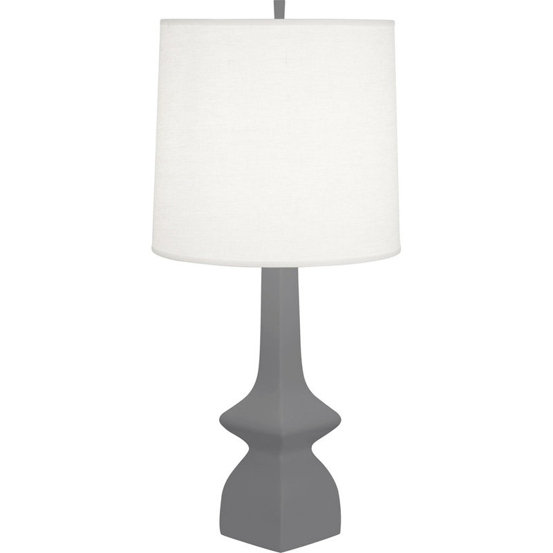 Jasmine One Light Table Lamp in MATTE ASH GLAZED