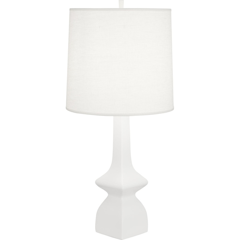 Jasmine One Light Table Lamp in MATTE LILY GLAZED