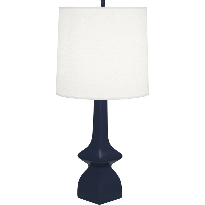 Jasmine One Light Table Lamp in MATTE MIDNIGHT BLUE GLAZED