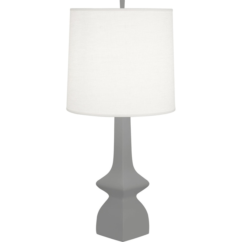 Jasmine One Light Table Lamp in MATTE SMOKY TAUPE GLAZED