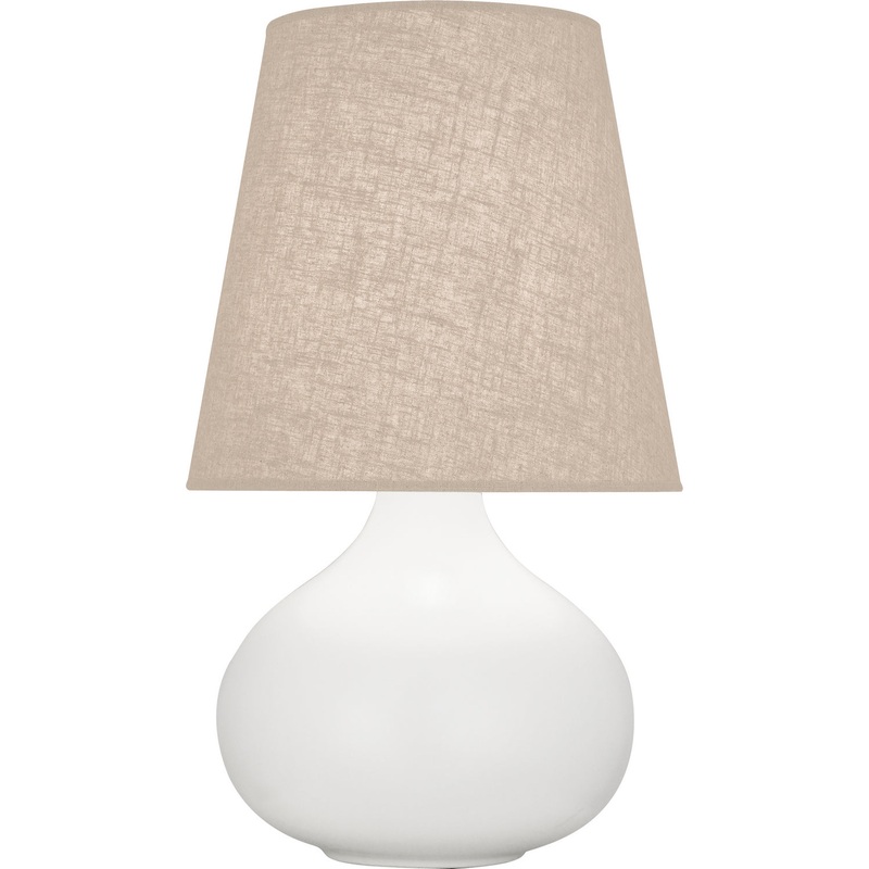 June One Light Accent Lamp in Matte Lily Glazed