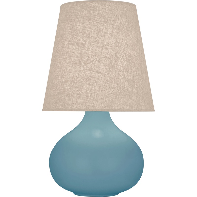 June One Light Accent Lamp in Matte Steel Blue Glazed
