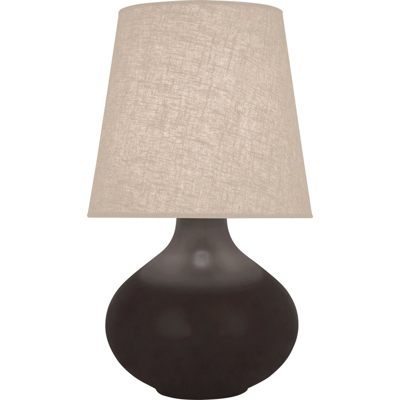 June One Light Table Lamp in Mate Coffee Glazed