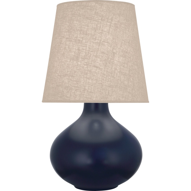 June One Light Table Lamp in Matte Midnight Blue Glazed