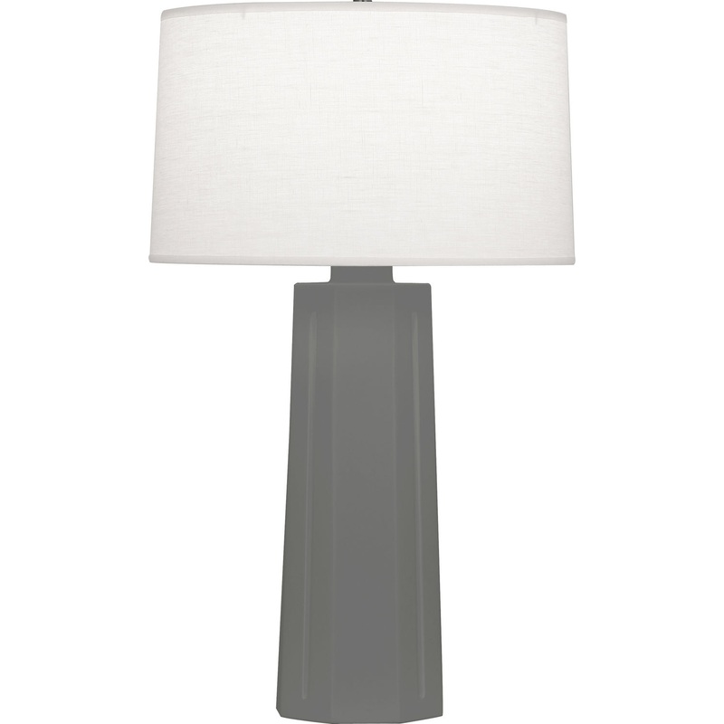 Mason One Light Table Lamp in Matte Ash Glazed
