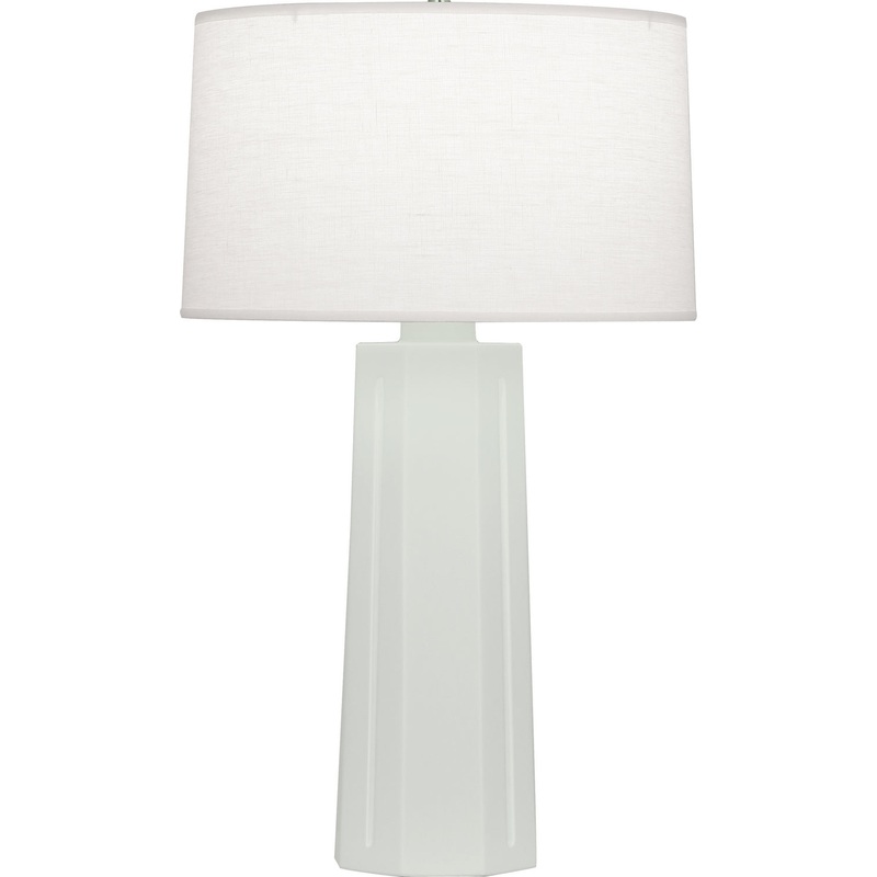 Mason One Light Table Lamp in Matte Celadon Glazed