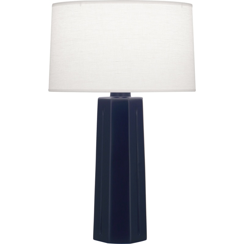 Mason One Light Table Lamp in Matte Midnight Blue Glazed