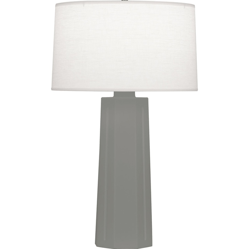 Mason One Light Table Lamp in Matte Smoky Taupe Glazed