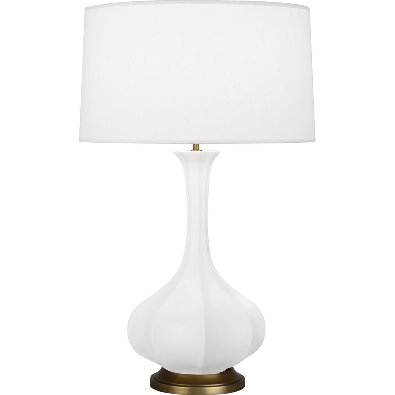Pike One Light Table Lamp in Matte Lily Glazed