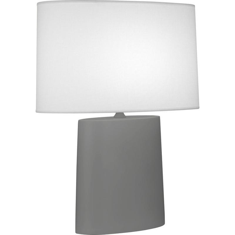 Victor One Light Table Lamp in Matte Ash Glazed