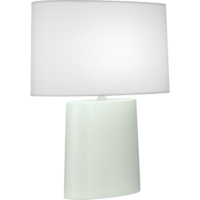 Victor One Light Table Lamp in Matte Celadon Glazed