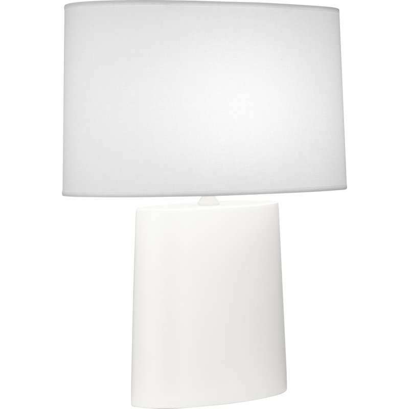 Victor One Light Table Lamp in Matte Lily Glazed
