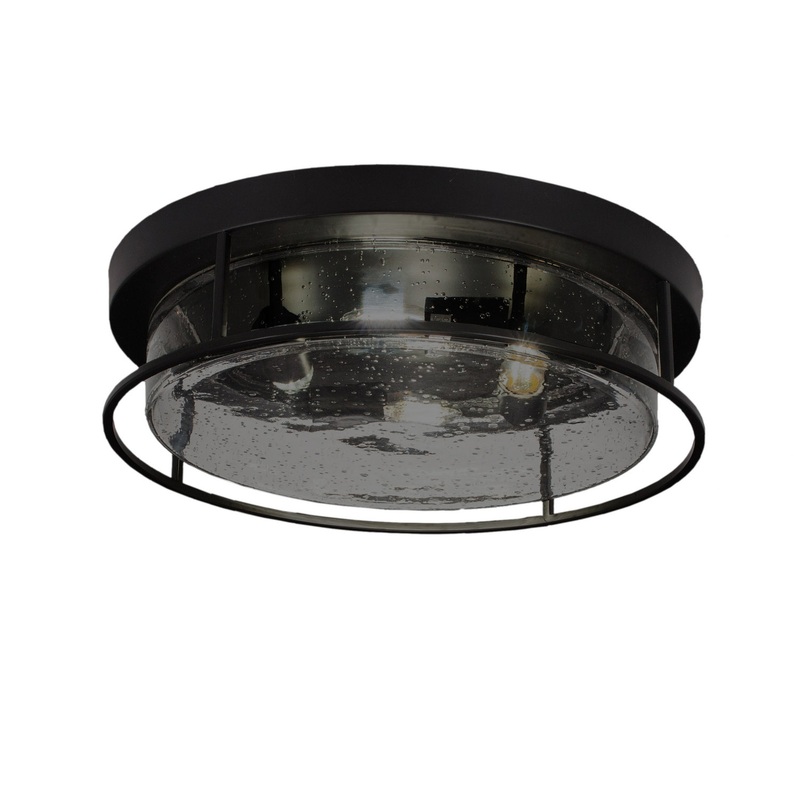 Any Four Light Flush Mount in Matte Black