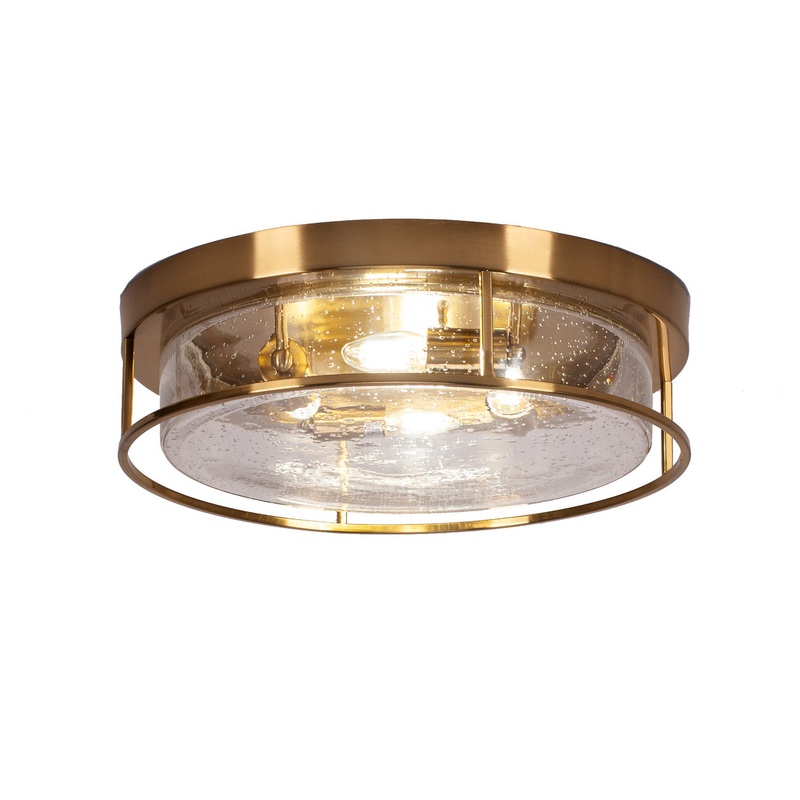 Any Four Light Flush Mount in New Age Brass