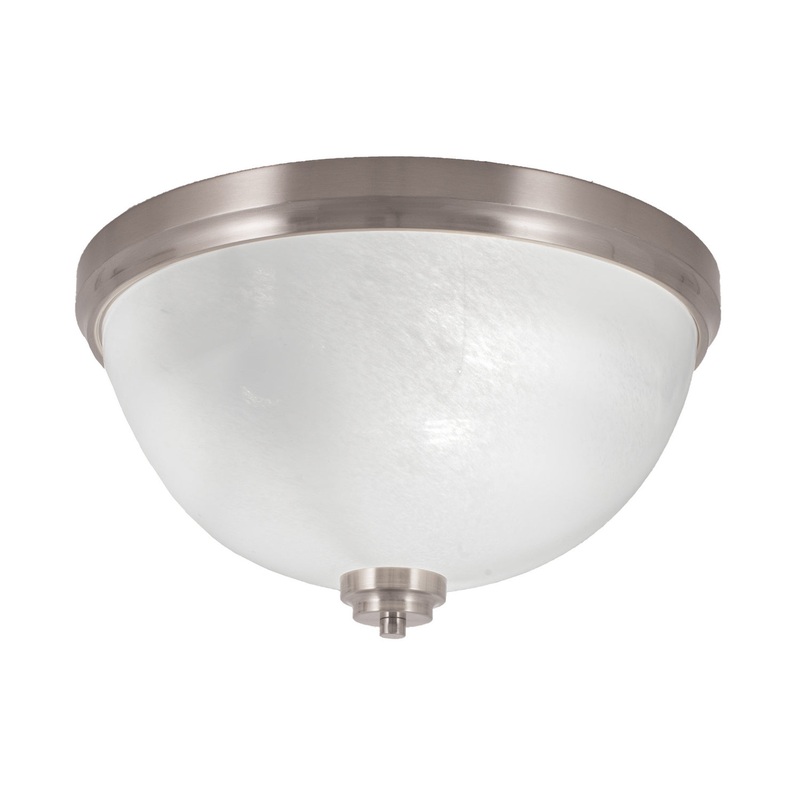 Any Three Light Flush Mount in Brushed Nickel
