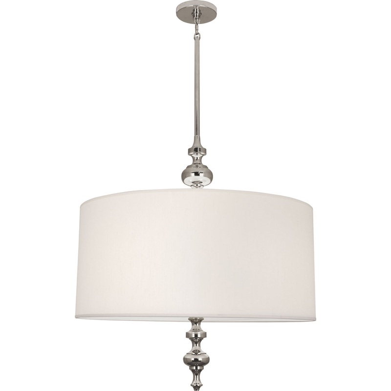 Arthur Three Light Pendant in Polished Nickel