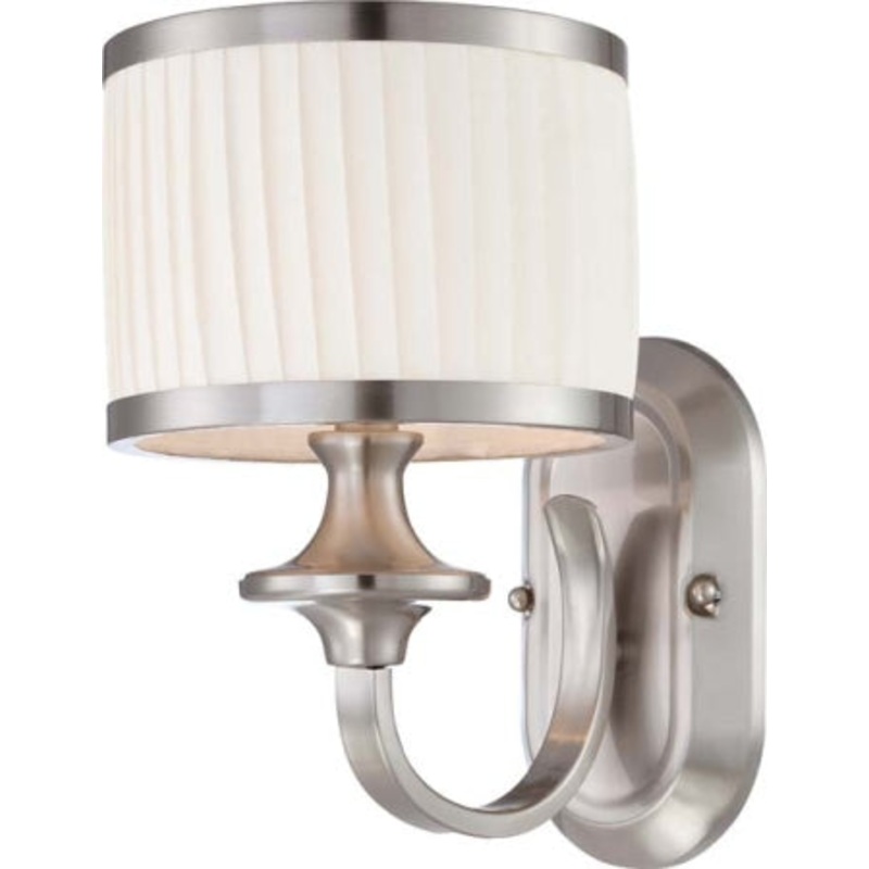 Candice One Light Vanity in Brushed Nickel