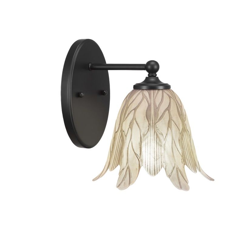 Capri One Light Wall Sconce in Matte Black