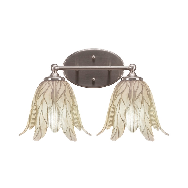 Capri Two Light Bathroom Lighting in Brushed Nickel