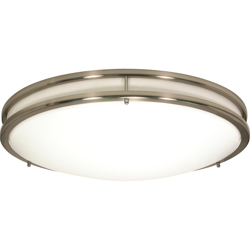 Glamour LED Flush Mount in Brushed Nickel