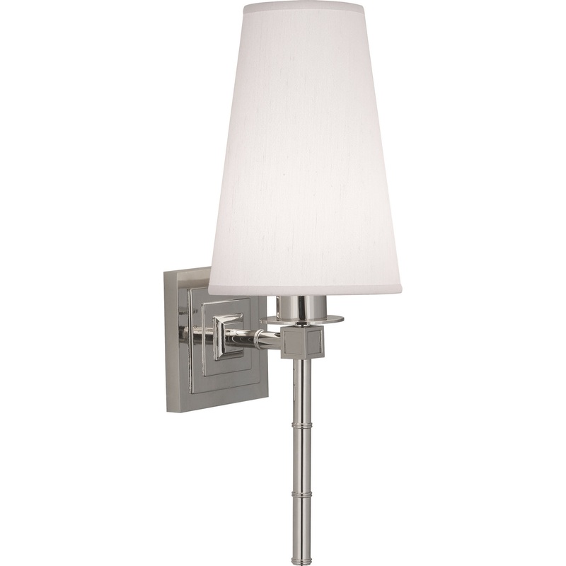 Jonathan Adler Meurice One Light Wall Sconce in Polished Nickel