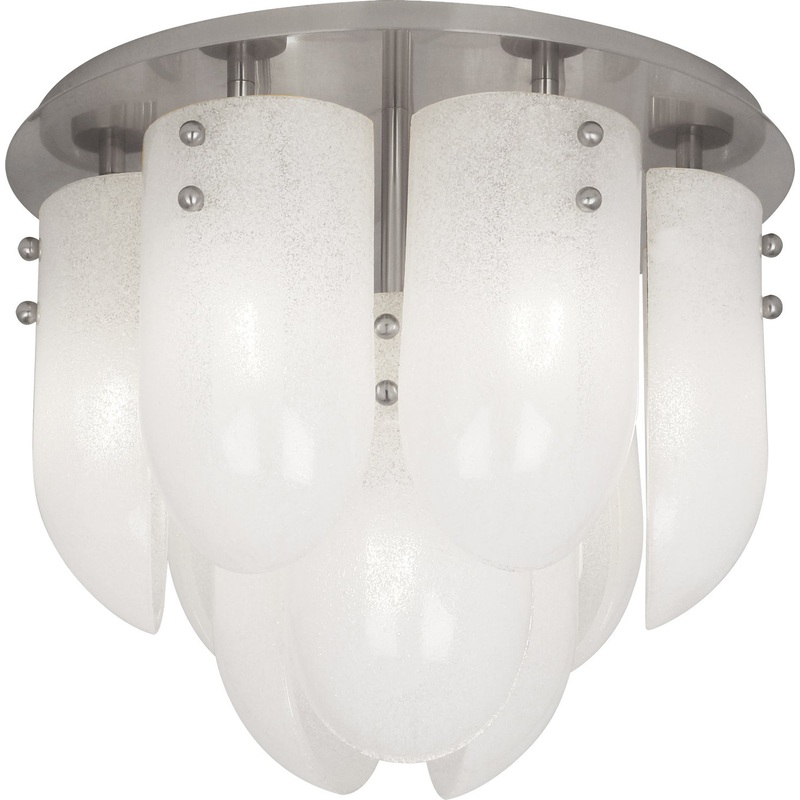 Jonathan Adler Vienna Seven Light Flushmount in Polished Nickel