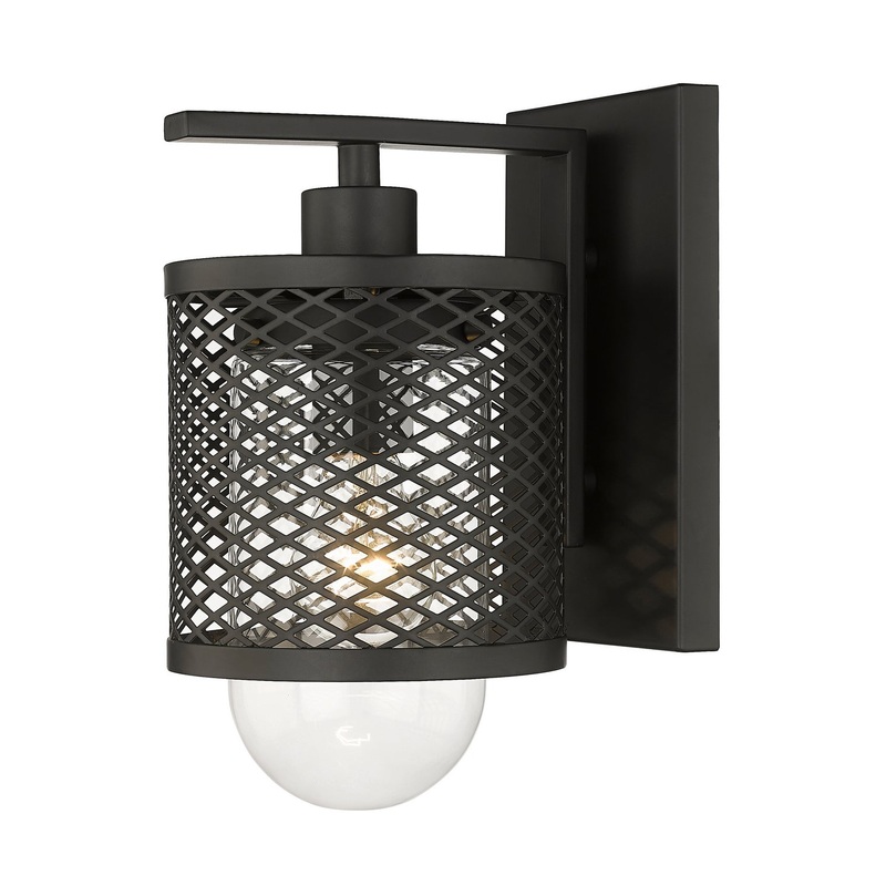 Kipton One Light Wall Sconce in Matte Black